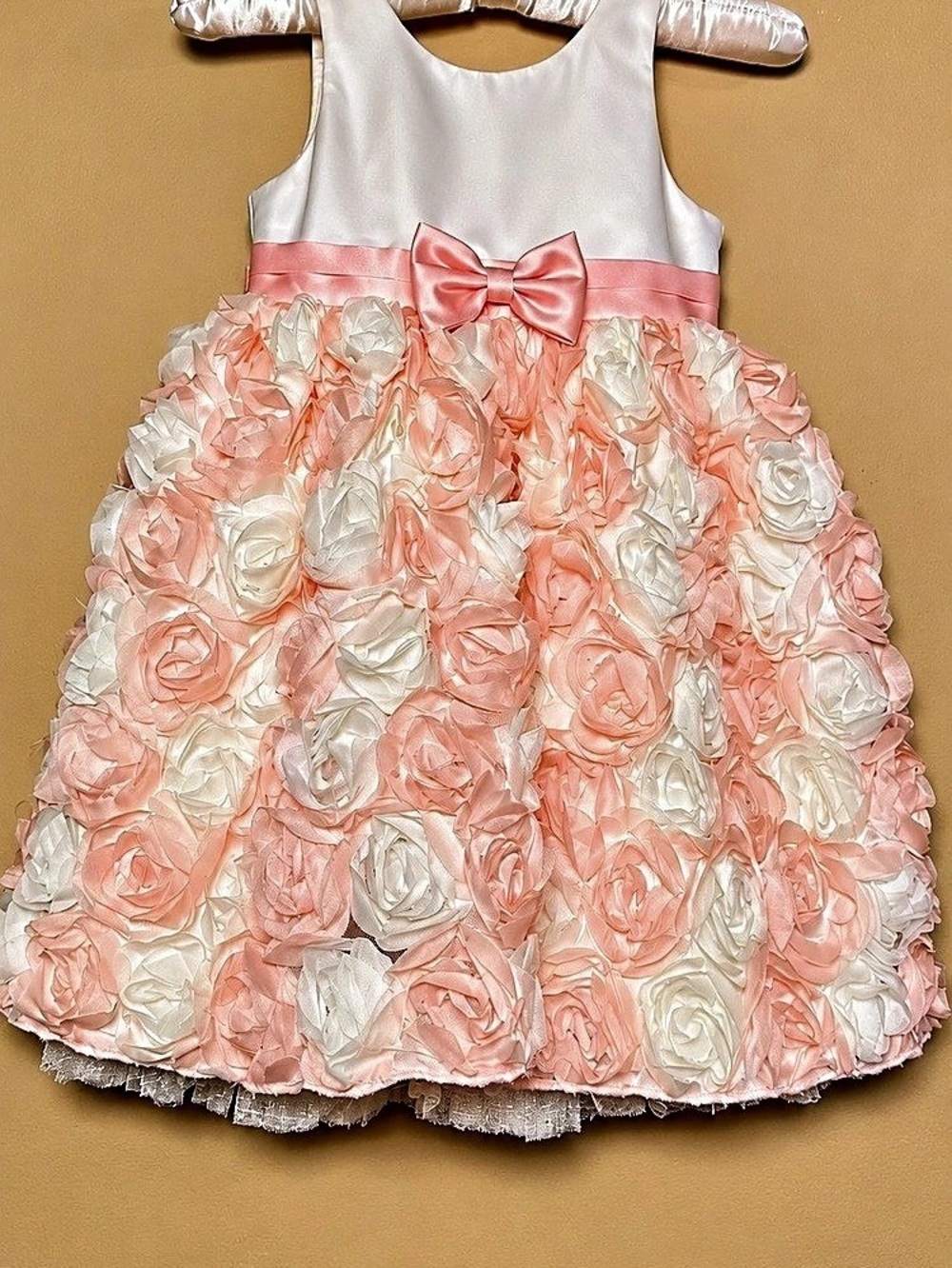 American Princess  Pink & White Floral Formal Dress